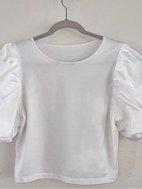 a new day Tops - White Puff Sleeve Women's Top